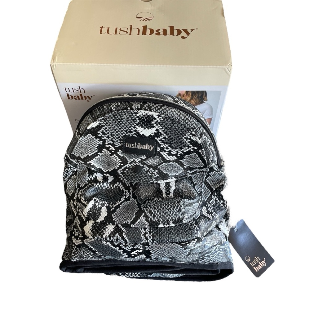 Tushbaby Snake Print Hip Carrier python